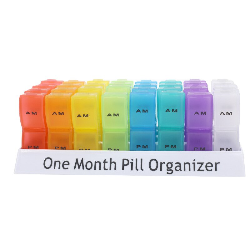 7-Day Pill Organizer - Wholesale Mini Travel Medicine Case 4 Times Daily Tool