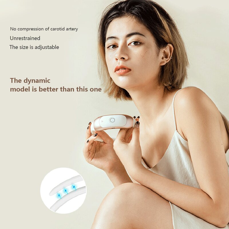 Smart EMS Neck Massager - APP Bluetooth Pulse Hot Compress Wireless Electric Tool