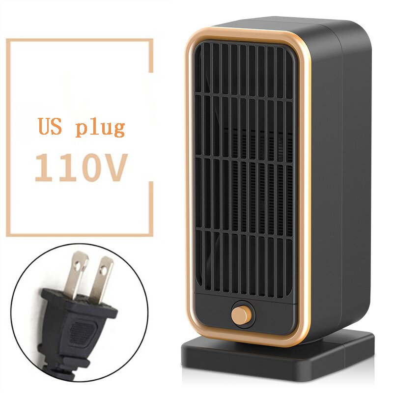 Mini PTC Fan Heater - Plug in Winter Home Room Space Electric Portable Heater
