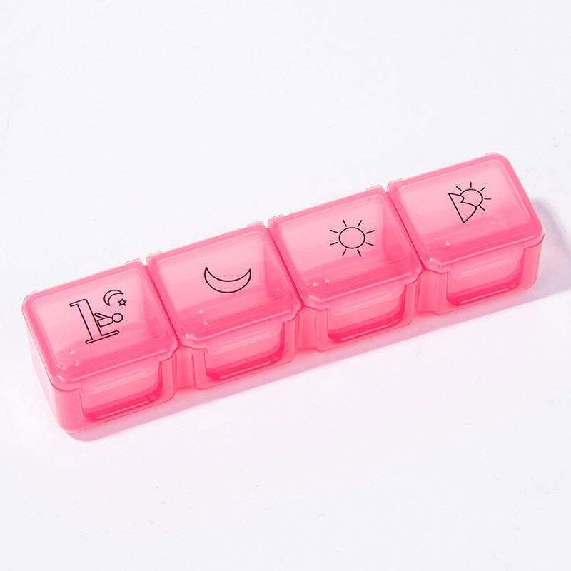 Eco Friendly Pill Box - 7 Compartments Daily Custom Weekly Logo Medicine Tool