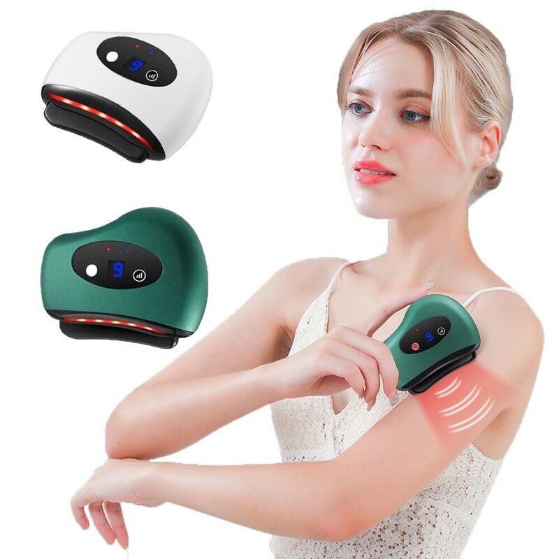 Heart Gua Sha Tool - New Product Custom Logo Electric Scraping Heating Massage Tool