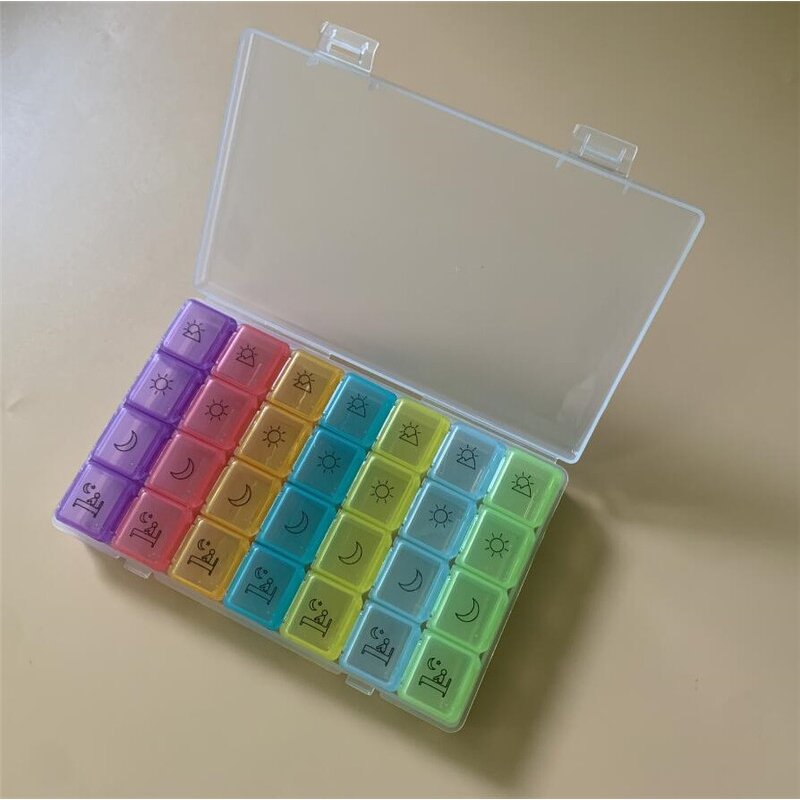 7-Day Pill Case - Best Sale Easy Open Travel Small Plastic Medicine Container