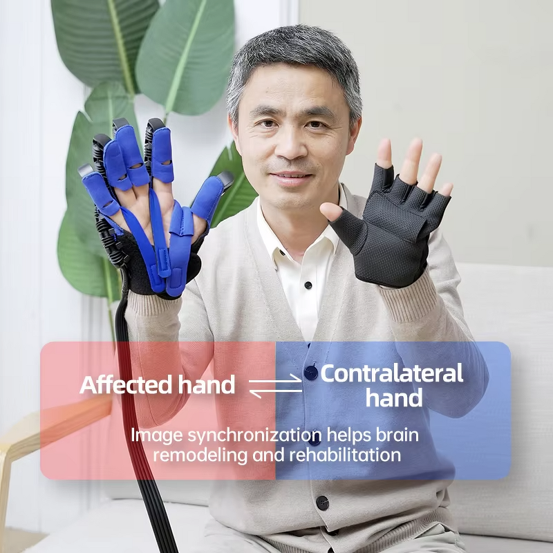 Intelligent Robotic Hand Gloves - Electric Stroke Hemiplegia Finger Rehabilitation Tool