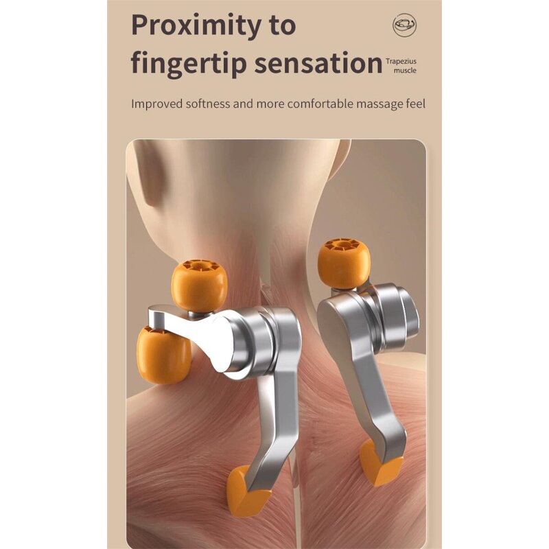 Hand-Like Kneading Massager - Heating Shiatsu Neck Shoulder Back Electric Tool