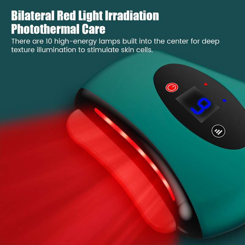 Heart Gua Sha Tool - New Product Custom Logo Electric Scraping Heating Massage Tool