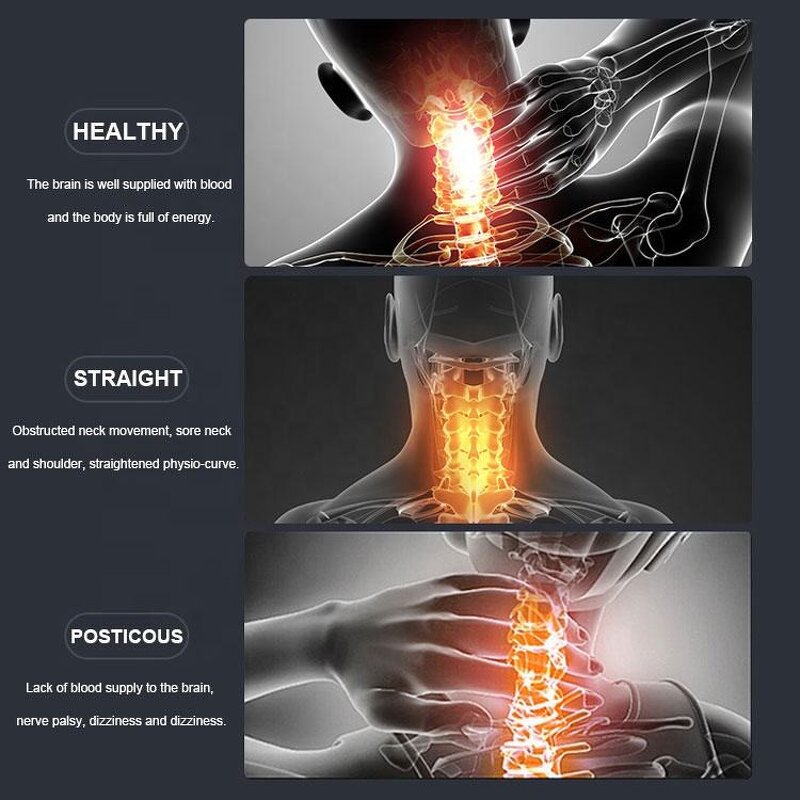 Cervical Spine Massager - Heating Pulse Acupressure Pillow Traction Instrument