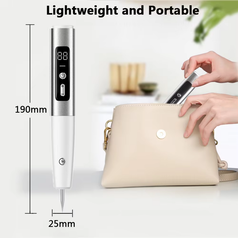 Wart Remover Machine - Portable Multi Speed Level Freckle Mole Tattoo Removal Tool