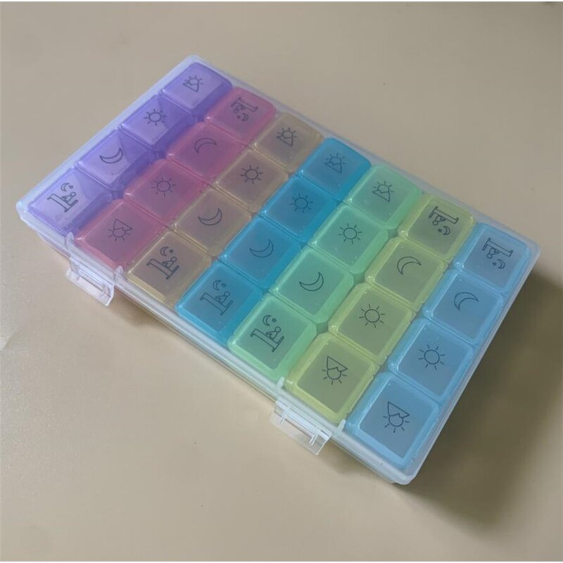 7-Day Pill Case - Best Sale Easy Open Travel Small Plastic Medicine Container