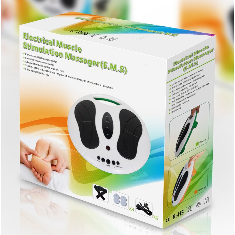 Intelligent EMS Foot Massager - Electrostimulation Physiotherapy Pedicure Adult Tool