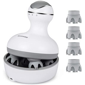 Cordless Scalp Massager - Electric Head Massager 84 Kneading Nodes Hair Growth Tool