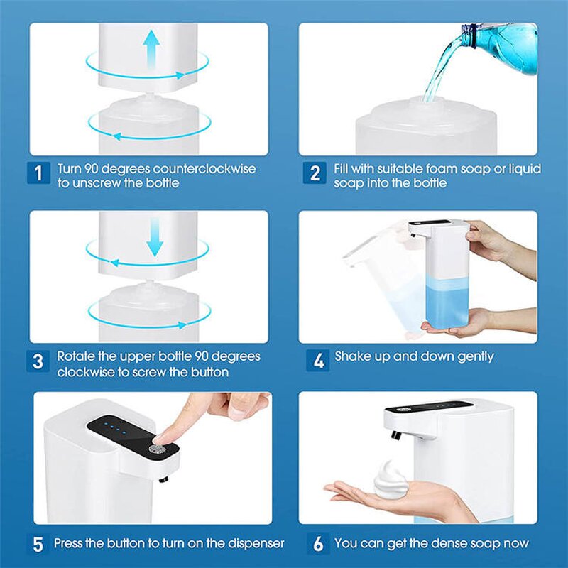 Luxury Soap Dispenser - 2022 Automatic Electric Touchless Hand Foam Liquid Tool