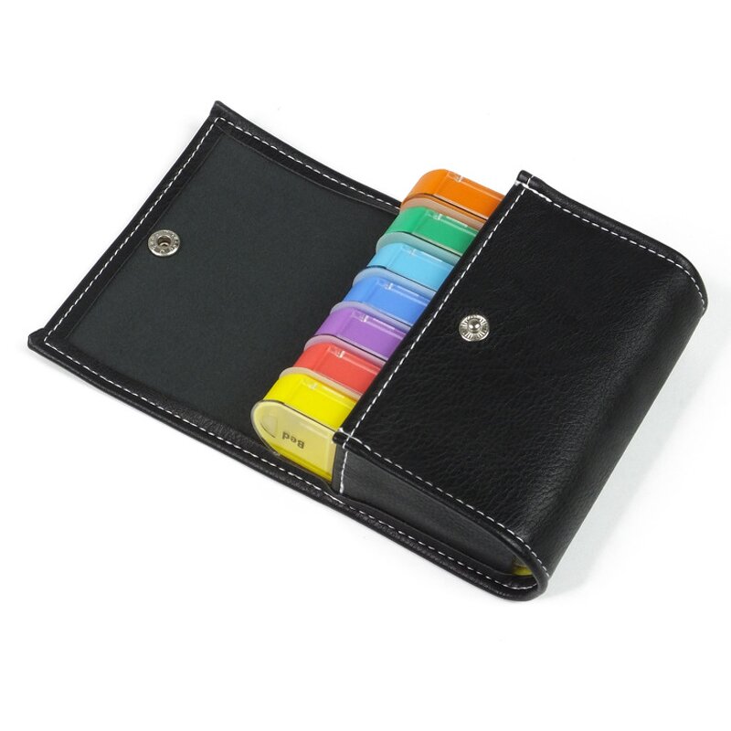 Pill Storage Case - 7 Days 21 Compartment Plastic Medicine Organizer Tool