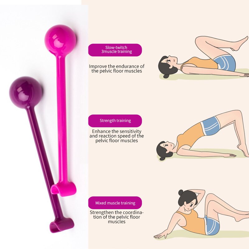 Pelvic Floor Exerciser - Gravity-Activated Dual Balls Deep Muscle Elasticity Tool
