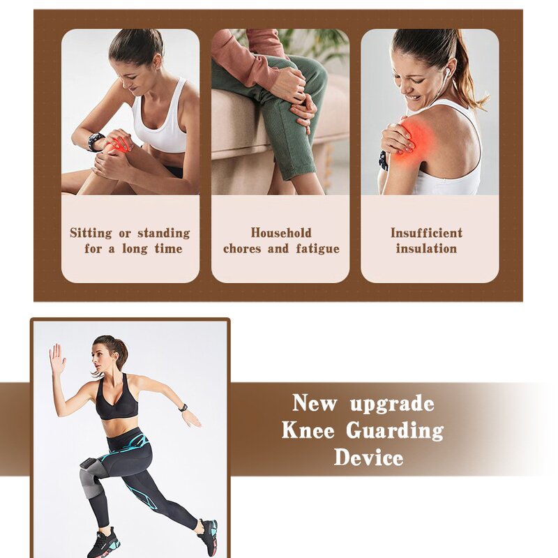 Hot Compress Knee Massager - Infrared Pain Relief Physiotherapy Therapy Tool