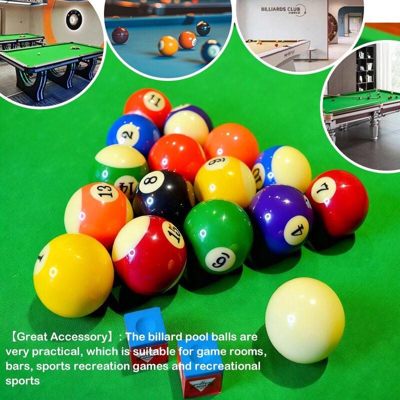 Resin Billiard Balls Set - 16-Piece OEM/ODM Service Billiard Game Accessories