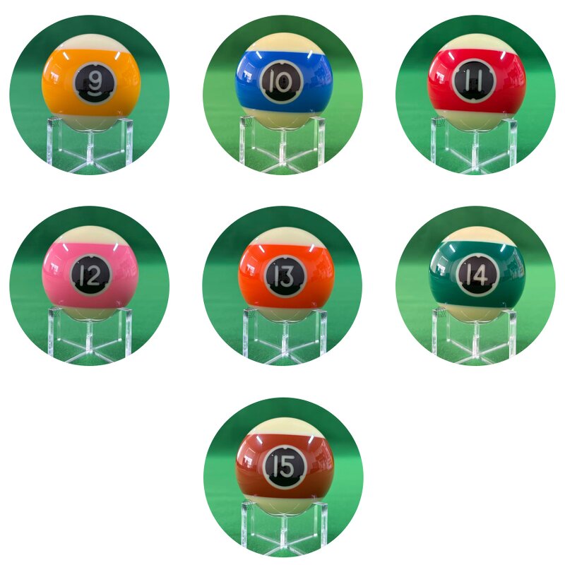 Crystal-Like Pool Balls - Eco-Friendly Balanced Weight Enhance Game Night Tool
