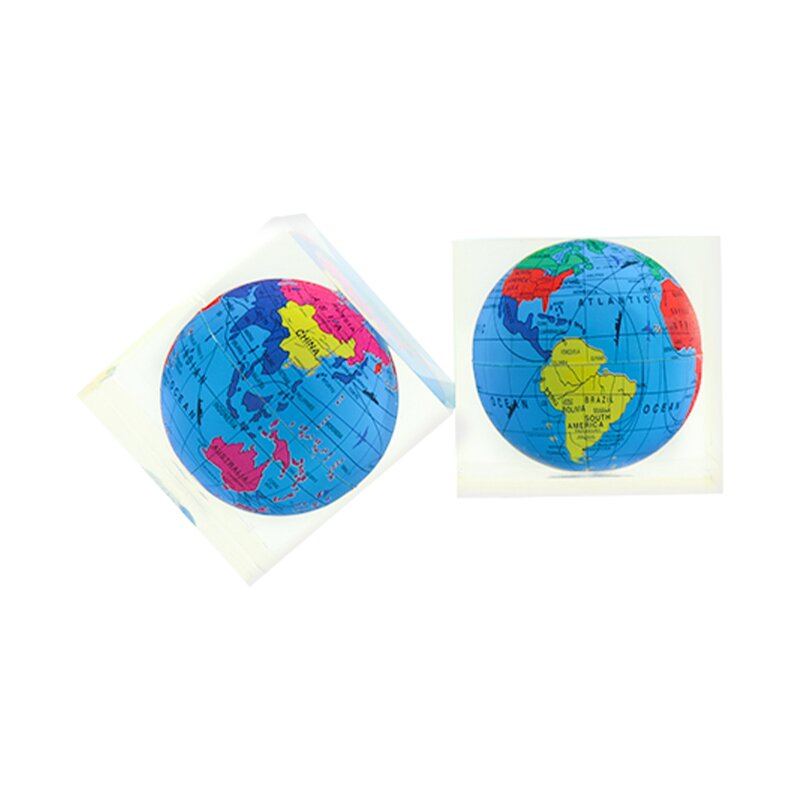 Kids Acrylic Globe - World Exploration Gift OEM Vivid Continent Map Learning Tool