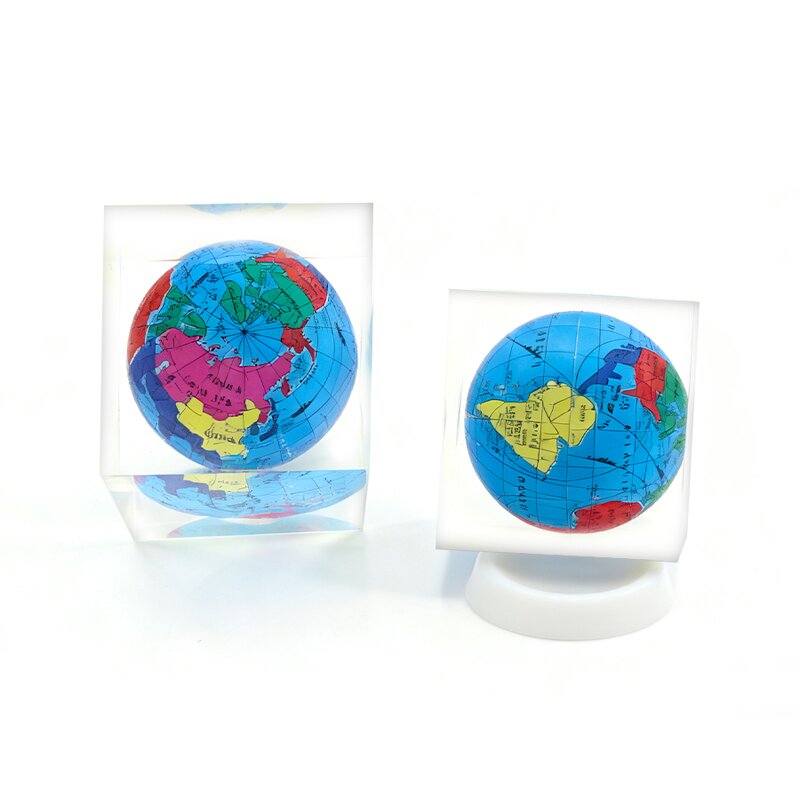 Acrylic Globe Ornament - Simple Design OEM Intuitive Kids Learning Tool
