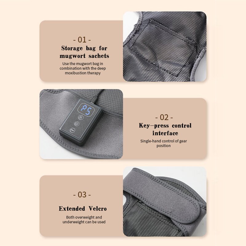 Hot Compress Knee Massager - Infrared Pain Relief Physiotherapy Therapy Tool