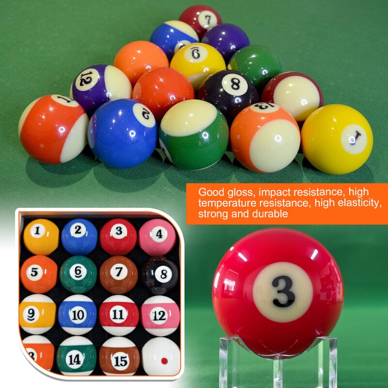 Resin Billiard Balls Set - 16-Piece OEM/ODM Service Billiard Game Accessories