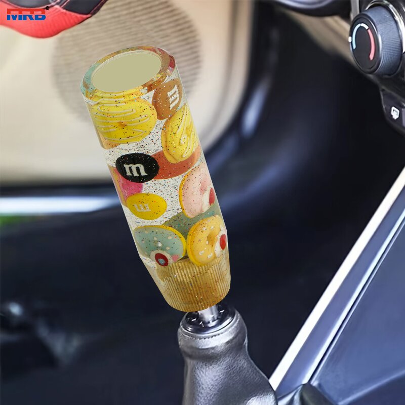 Resin Shift Knob - 5 Speed with 3 Adapters Replacement Regular Car Tool