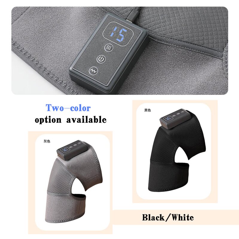 Cordless Heated Knee Brace - Shoulder Elbow Wrap Heat Vibration Pain Relief Tool