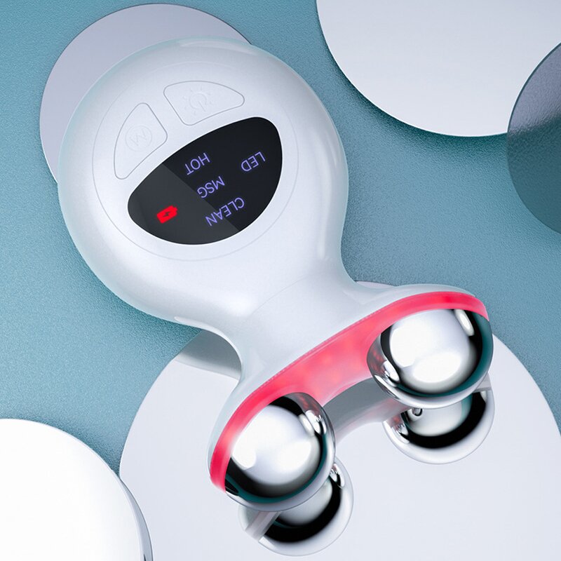 3D Lifting Facial Massager - 7 Color LED Microcurrent Anti-Aging Rejuvenation Tool