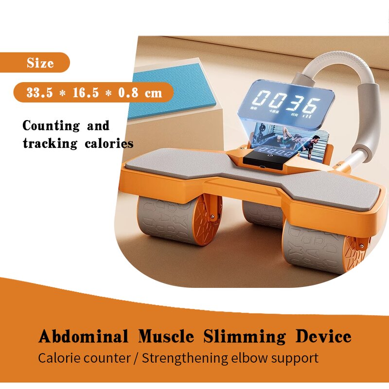 Three-Wheel Abdominal Wheel - Women Home Use Exercise Band Belly Fat Reduction Tool