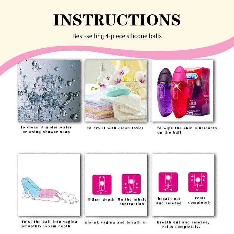 Kegel Exercise Balls - Doctor Recommended Pelvic Floor Bladder Control Yoga Tool