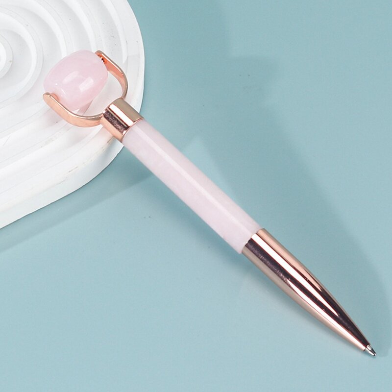 Multi-Function Massage Pen - Custom LOGO Resin Jade Facial Salon Gift Beauty Tool