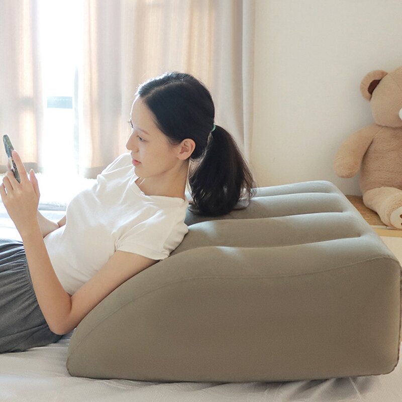 Inflatable Leg Pillow - Space-Saving Quick Pump Home Comfort Rest Tool