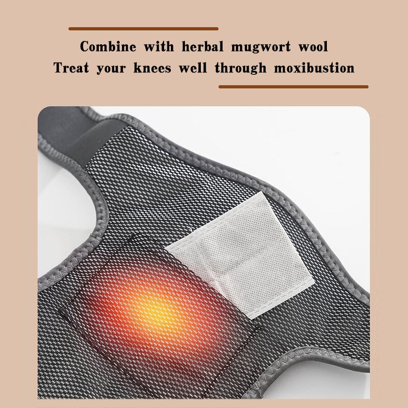 Cordless Heated Knee Brace - Shoulder Elbow Wrap Heat Vibration Pain Relief Tool