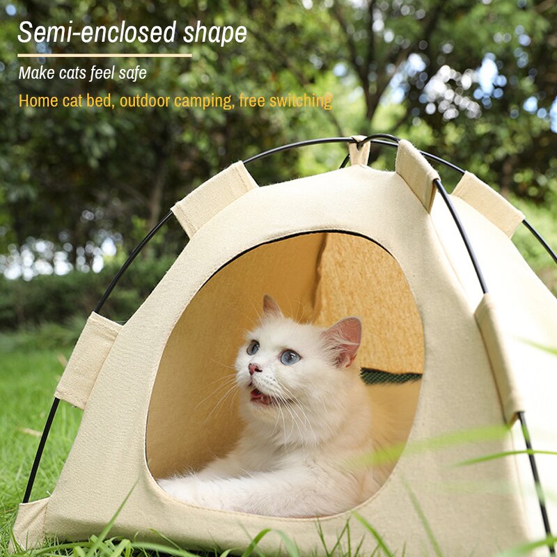 Waterproof Pet Tent - Breathable Dog Cat Mini Teepee Portable Indoor Outdoor Kennel