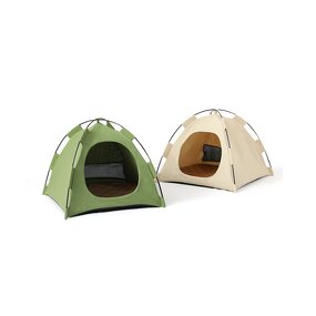 Cat Tent Bed - Removable Non-Slip Pad Indoor Outdoor Foldable Hut Small Dogs Cave