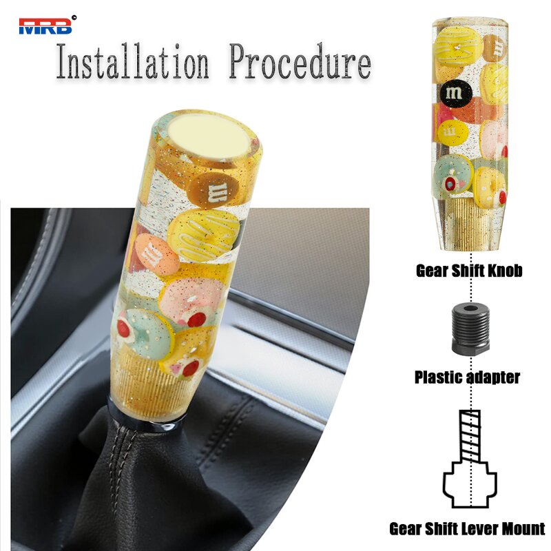Crystal Shift Knob - Custom Transparent Resin Universal Auto Accessories Tool