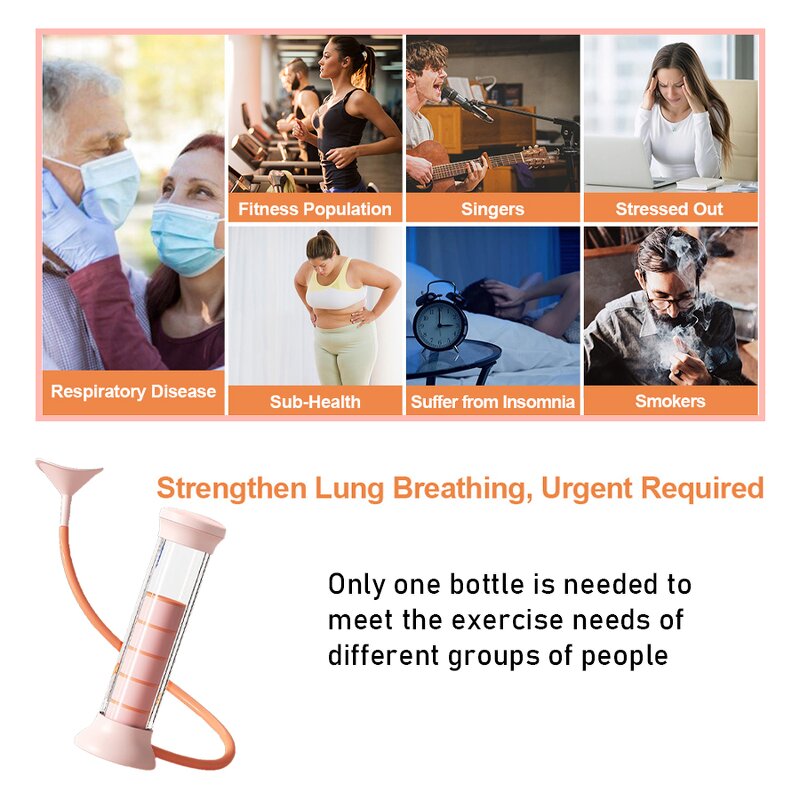 Sport Breathing Dumbbell - Lung Capacity Training Waistline Face Slimming Tool