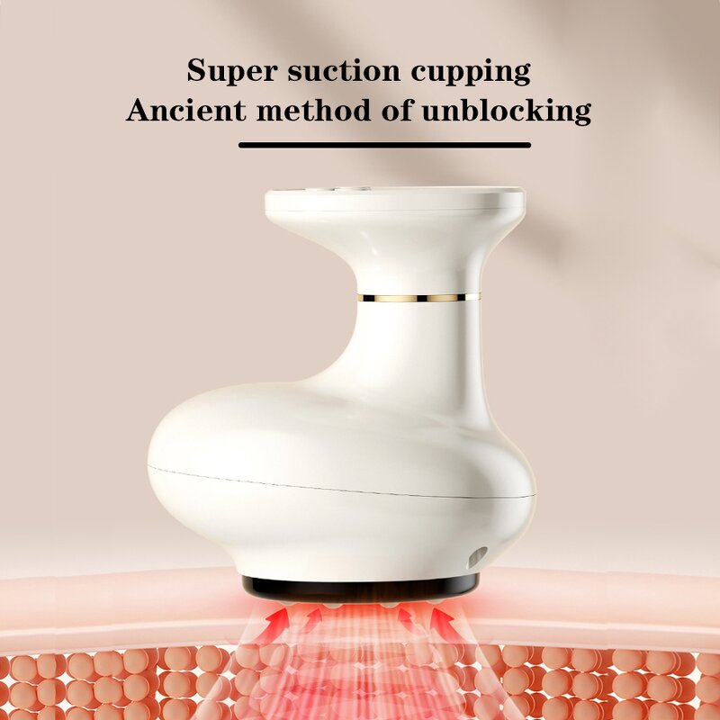 Electric Cupping Massager - Cordless 6 Speed 6 Temp Acupressure Personalized Tool