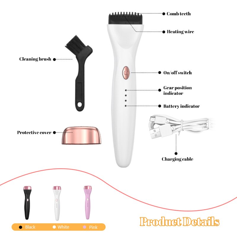 Mini Eyelash Curler - Portable Rechargeable USB Power Makeup Beauty Tool Box