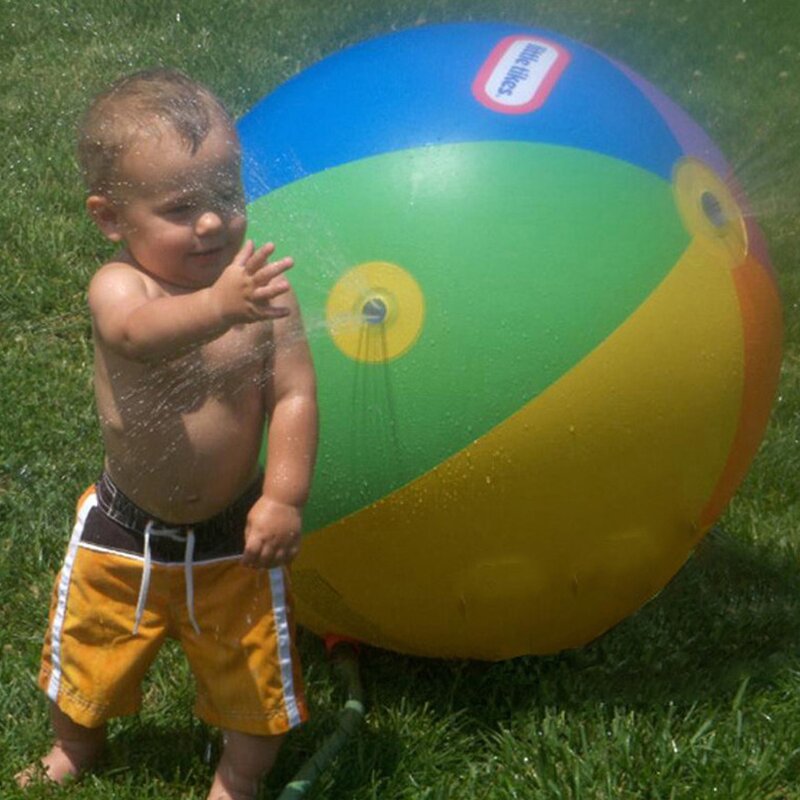 Inflatable Sprinkler Ball - 60cm PVC Beach Family Water Games Summer Toy