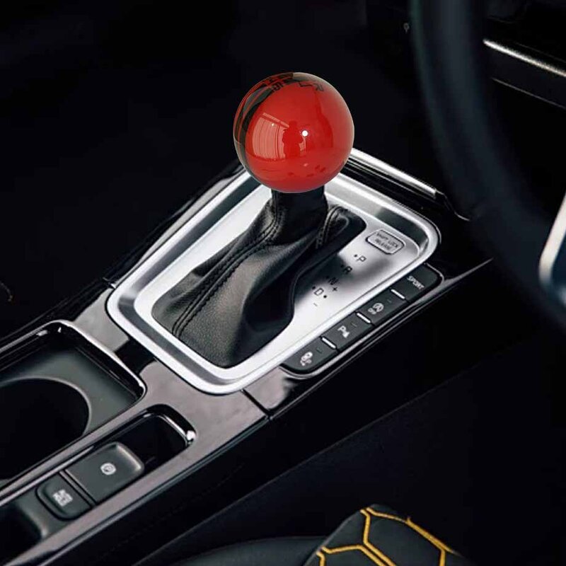 Universal Gear Shift Knob - WHITE 5 Speed Phenolic Resin New Classic Cars Tool