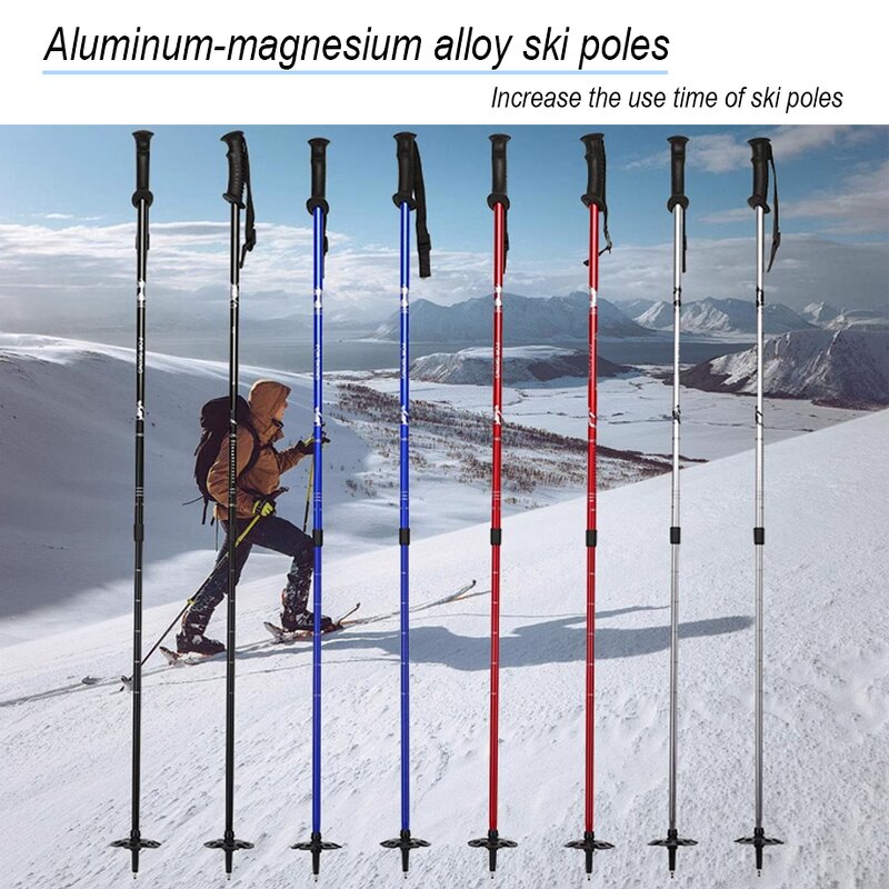 Cross Country Ski Pole - Ultralight 2 Section 7075 Aluminum Telescopic Custom Logo