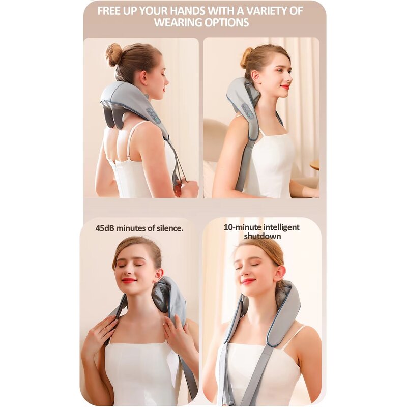 Neck and Shoulder Massage Manufacturer - Hot Selling Electric Shiatsu with Heating Smart