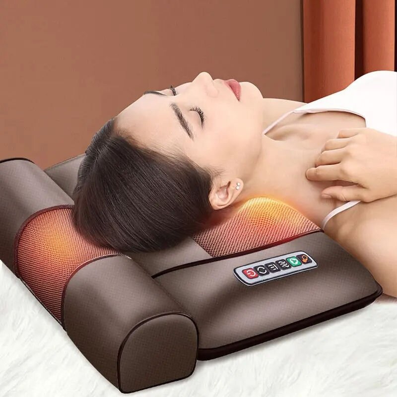 Massage Mattress Pad Manufacturer - with Detachable Neck Pillow Full Body Heated for Back Waist Leg