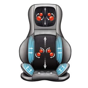 Back Massage Cushion Manufacturer - 2025 with 3 Massager Motors 2 Heat Levels Chair Pad