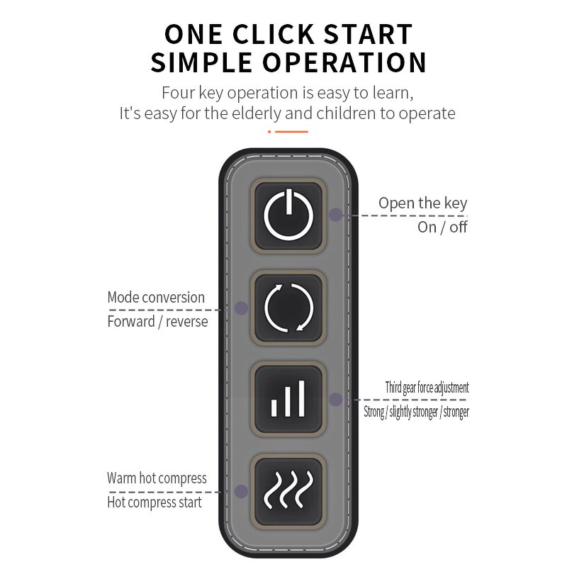 Massage Cushion Manufacturer - Acupressure Deep Muscle Self-Massage Shiatsu for Waist Vibration