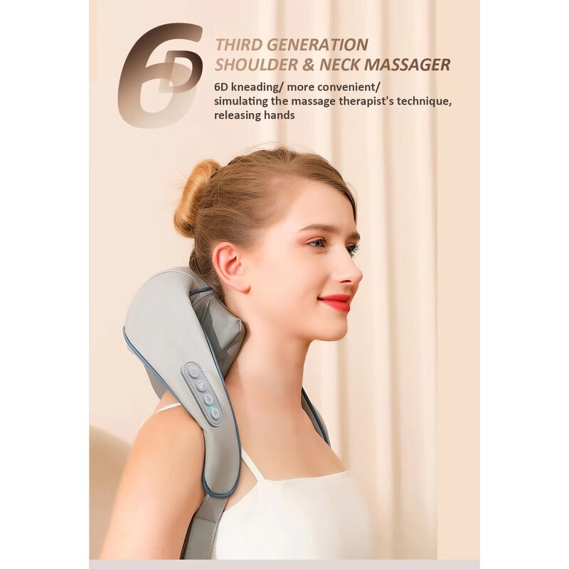 Neck Shoulder Massage Manufacturer - Convenient Portable Electric Kneading with Heat Full Body Shawl