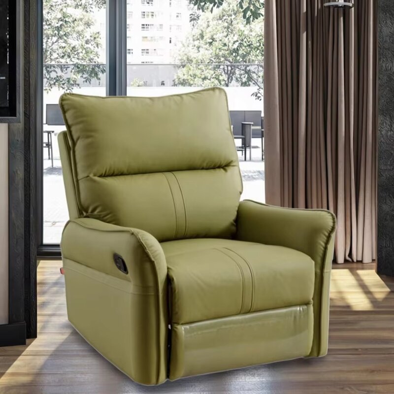 Massage Chair Manufacturer - High Quality Customizable Modern Recliner Green Synthetic Leather Extendable Foldable