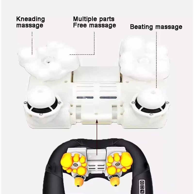 Neck Shoulder Massager Manufacturer - Body Vibrating Back of Neck Kneading Percuss Electric