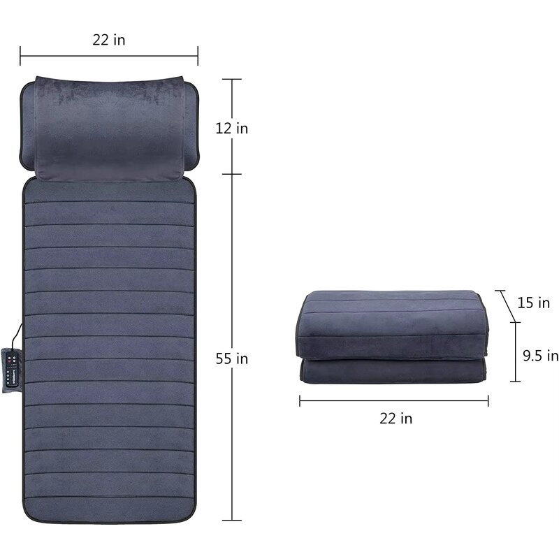Massage Mat Manufacturer - Portable Soft Plush Electric with Heated Full Body Shiatsu