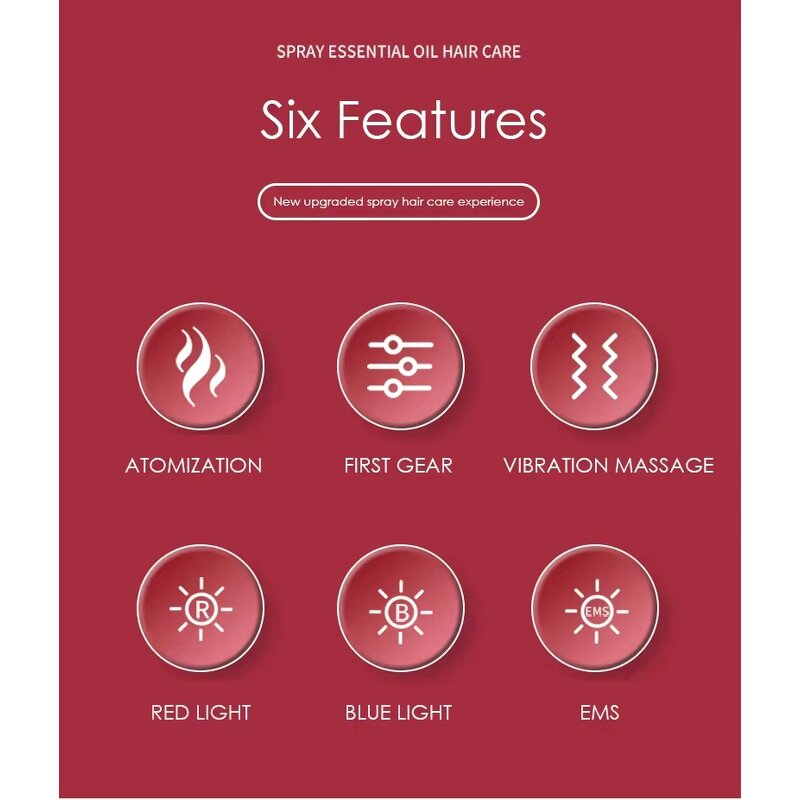 Hair Growth Device Manufacturer - Best Price Electric Head Comb with LED Red Light Scalp Massage Oil Applicator